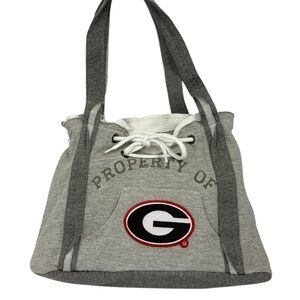 UGA University of Georgia Hoodie Purse – Gray – Excellent Condition
